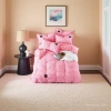 Wedding pink striped bedding set of Four pieces 2026 Home textile products Specification image